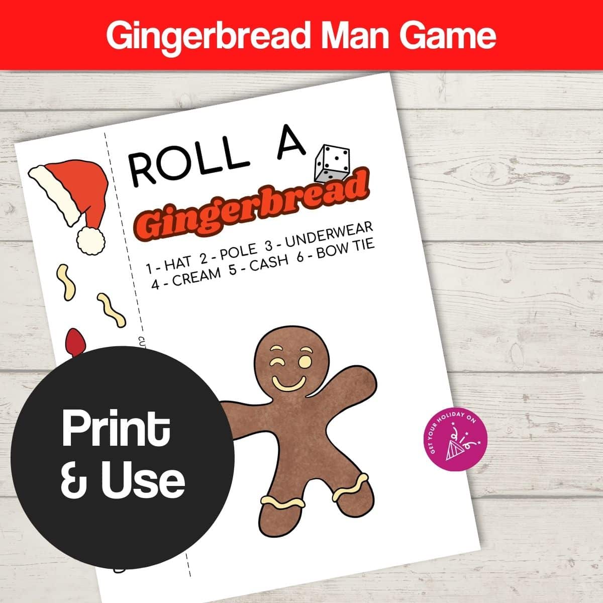 Christmas games for adults Christmas games for adults to print and use for a Gingerbread game.