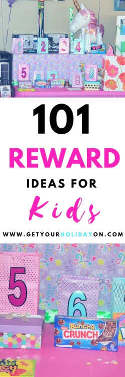 101 Reward Ideas for Kids | Child's Reward chart prizes and rewards #momlife #sahm #teachers #grandma