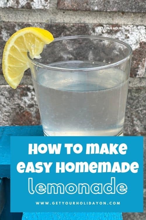 easy homemade lemonade that you can also make strawberry lemonade too.