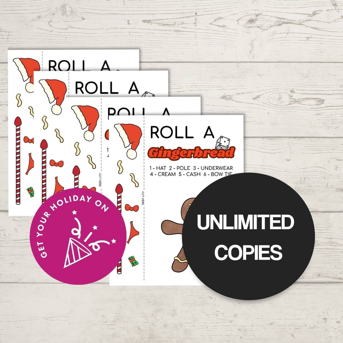 Printable adult party games Unlimited copies with your printable game for the holidays.