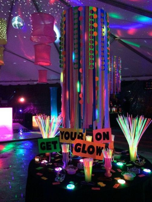 7 Ways To add Coolness to your party Glow in the dark if you are having a night party or slumber party kids and teenagers LOVE glow in the dark items.