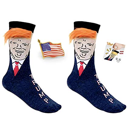 Image for President Donald Trump Hair Socks With Comb