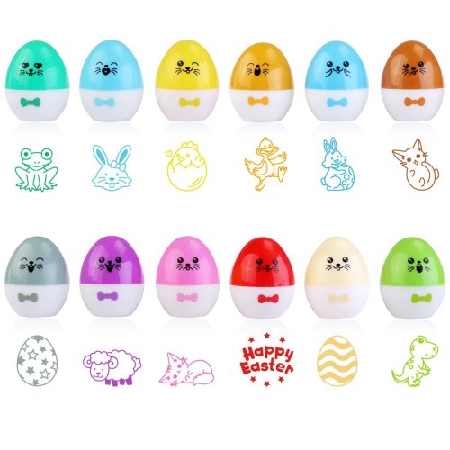 Add a twist to your Easter Egg hunt this year with these Stamp eggs. You could create a fun hunt scavenger hunt for them with the animal stamps. Each animal would have to be marked off to get their secret message that will reveal their big prize at the end of the hunt.