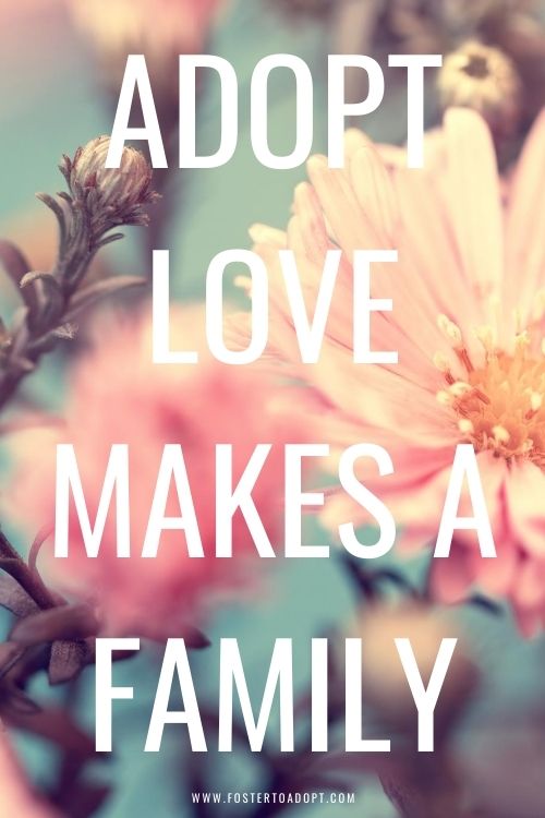 Adopt love makes a family quote