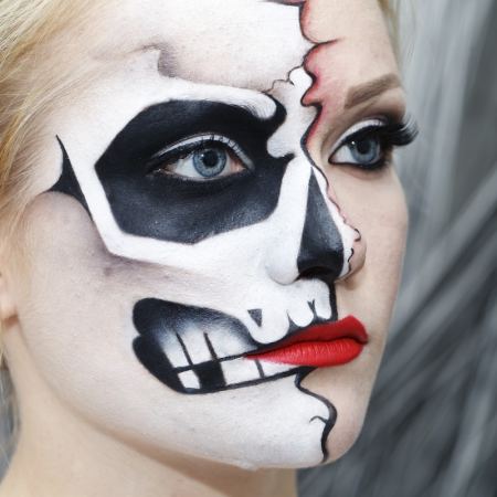 Share using these Halloween Hashtags for Makeup! It doesn't matter if you're wanting to show off skelton makeup, three-deminsional, skull art, Day of the dead, holiday favorites, pretend play, or horror movie masterpieces. I hope you will find many ideas that will help show off your creativity expression! #theater #diymakeup #diyhalloween #facepaint