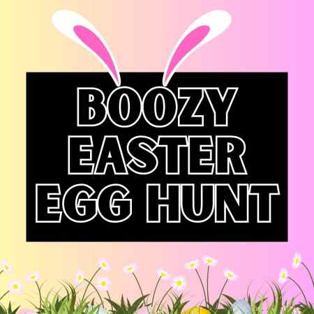 Boozy Easter egg hunt with wild rabbits