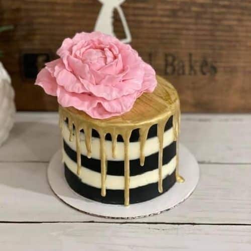 edible flower cake