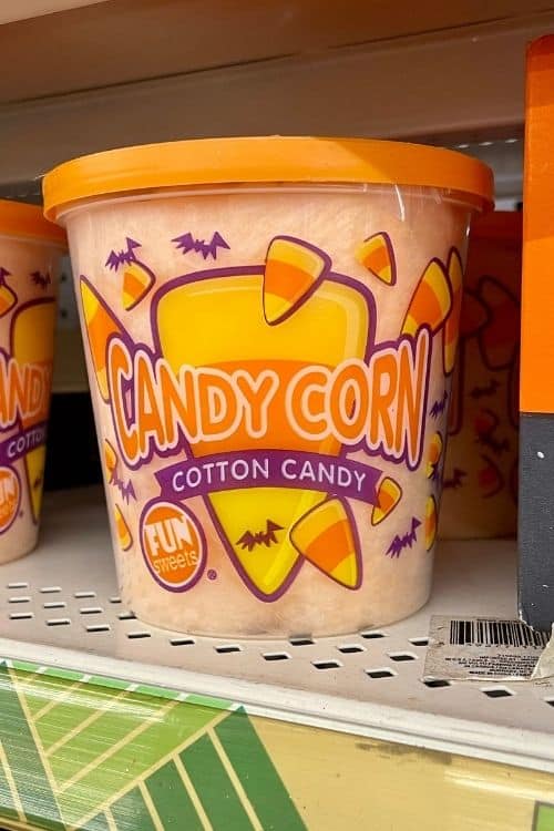 Candy Corn Halloween gifts kids and teens will love eating candy corn cotton candy so this makes great prizes for Halloween Games!