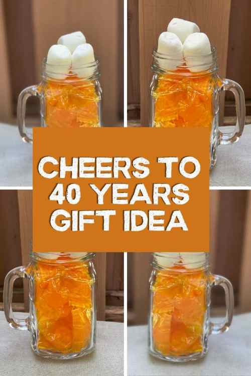 beers and cheers to 40 years Cheers to 40 years gift idea, gift tag, and free printable! Celebrate cheers and beers party ideas.