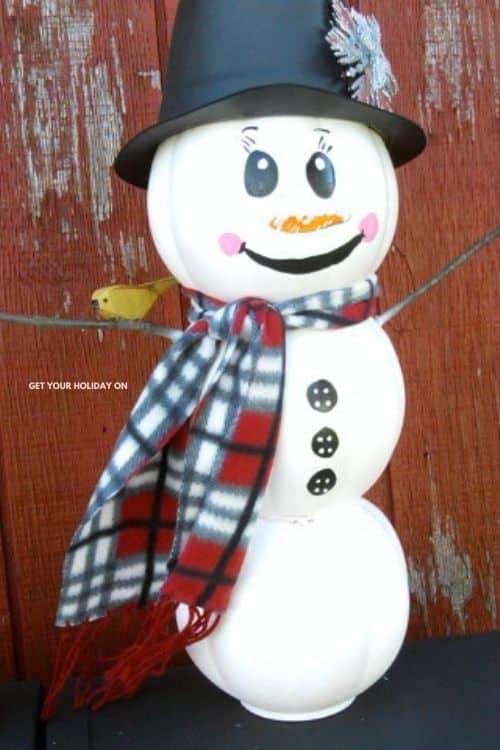 snowman craft ideas for adults Step by Step easy DIY Recycle Snowman Craft Idea. #snowman #holidaydecor