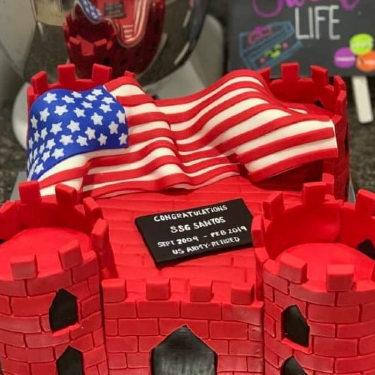 military retirement cake ideas Congratulations on your retirement SSG military cake ideas! #food #cake #foodie #foodporn