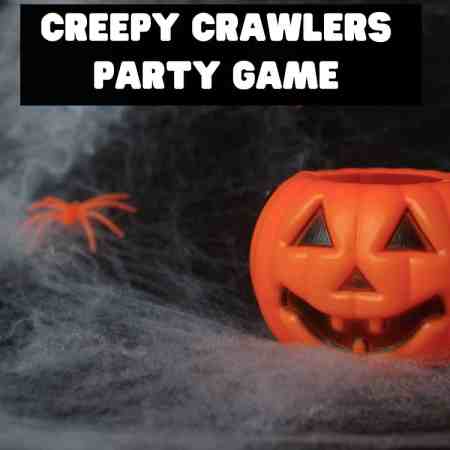 jumping spider creepy crawlers party game with pumpkin buckets for fall