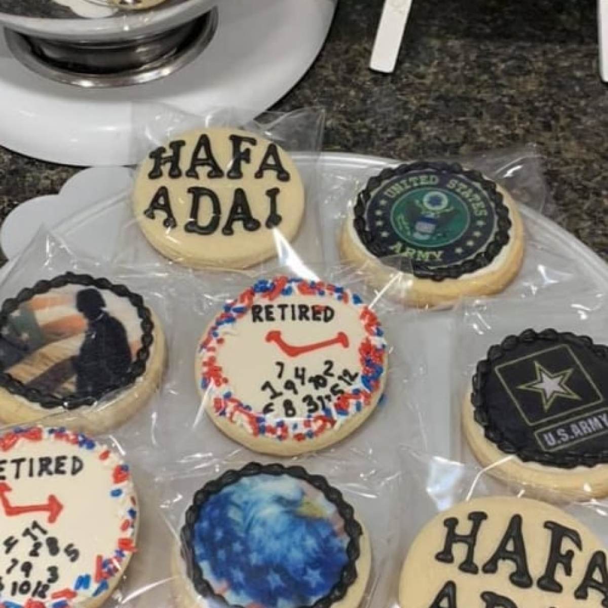 military retirement cake decorating ideas DIY Edible US Army Retired Cookie Designs for your soldier!