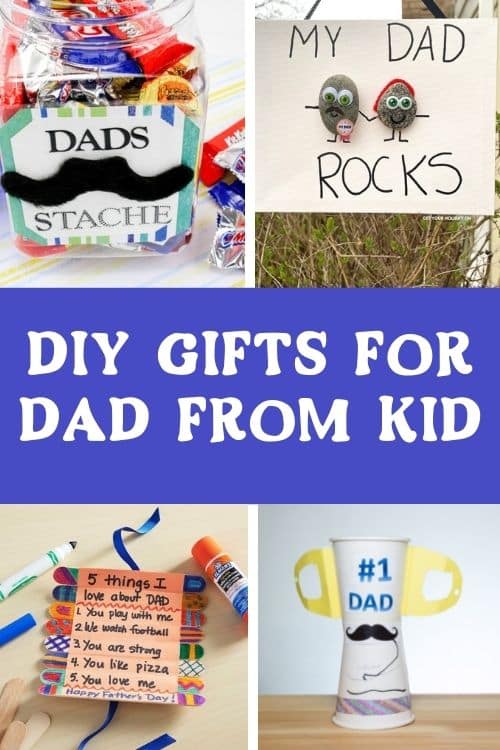 DIY GIFTS FOR DAD FROM KID. EASY CRAFTS TO MAKE FOR Father's Day DIY PROJECTS.