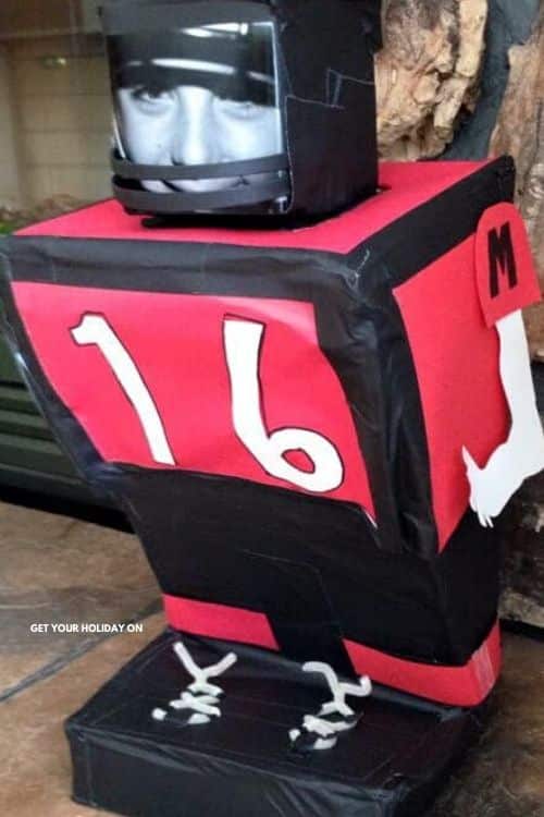 DIY Football Valentine box