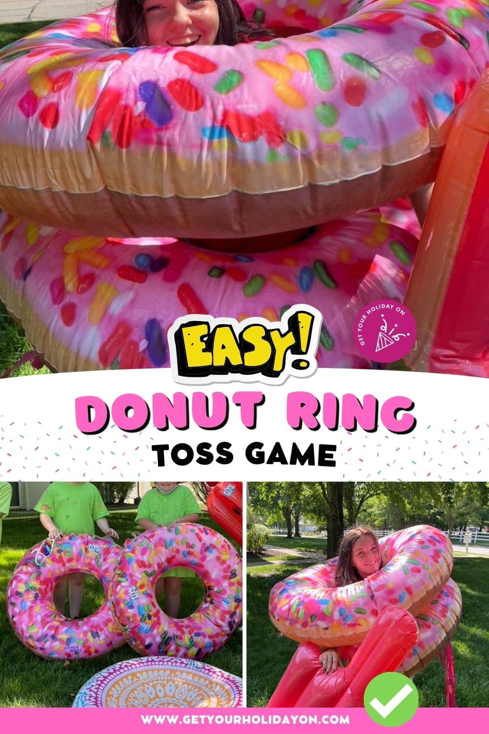 Easy donut ring toss game!