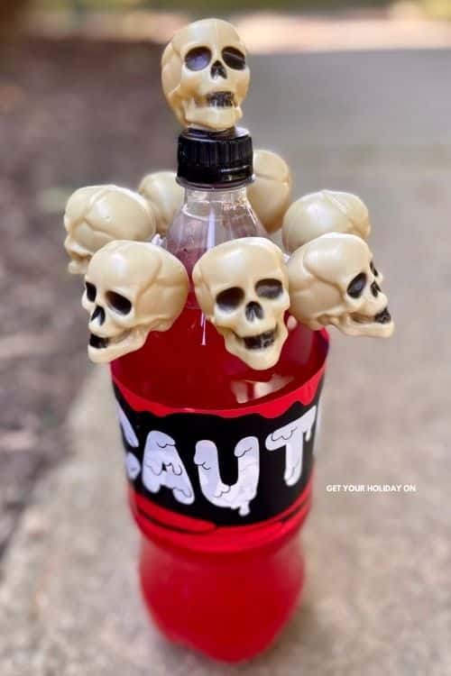 Drinking with Skeletons Drinking with skeletons just got more fun with this dollar tree skull DIY!