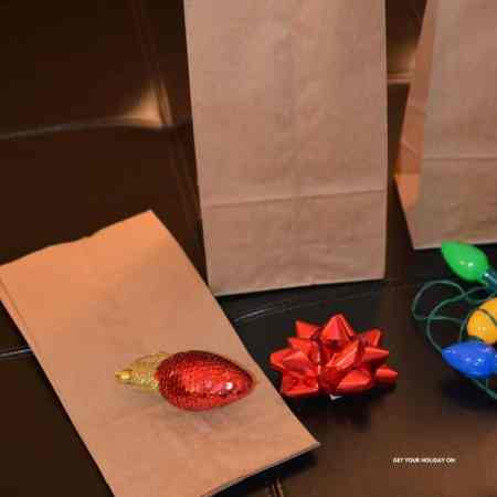 we found an easy way to make a Christmas game bag idea from home for kids.