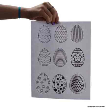 Free egg templates for Easter