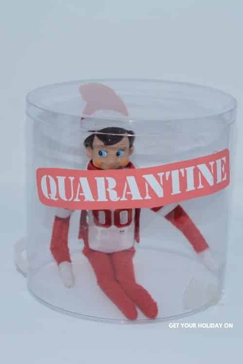 Elf boy put in isolation for 14 day quarantine.