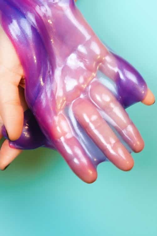 What Glitter Slime should look like after you're finished making it.