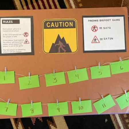 DIY MONSTER GAME IDEA FEATURING BIGFOOT!