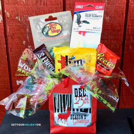 Fishermen Gift Basket for avid fishing guys! #lures #fishing #giftbasket #boats