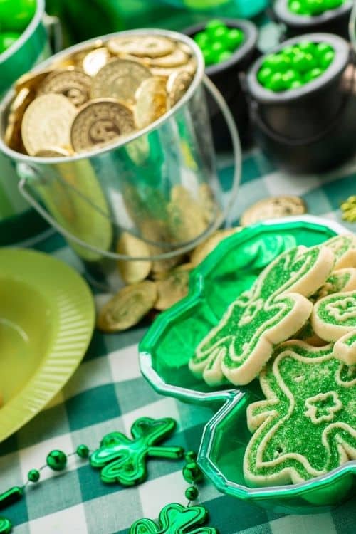 The gold coins you could win for the right answer to would you rather st. Patrick's day questions.