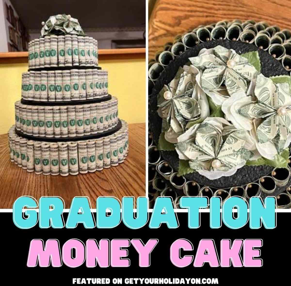 money cake graduation graduation money cake