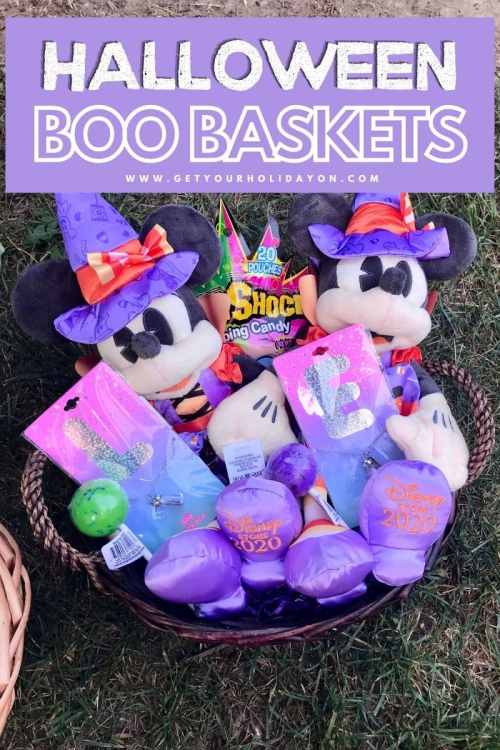 Halloween boo baskets Minnie Mouse halloween boo baskets