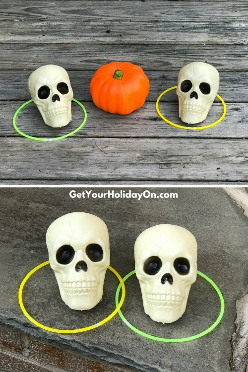 5 Easy & Simple Halloween Games Lastly, another fun, easy, and simple games for a Halloween bash is to combine all of the items together and create a ring toss. The more targets they have to throw the ring on the more exciting the game gets. Halloween Bash Ring Toss Game