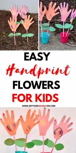 Sring flower crafts for children to make for mommy, mom, or grandma.