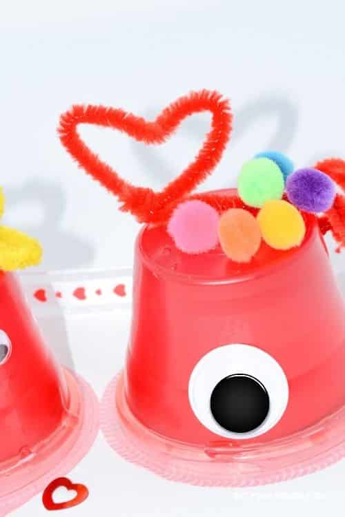 Pipe cleaners work wonders on creating hearts to put on your Valentine's Day Craft Monsters.