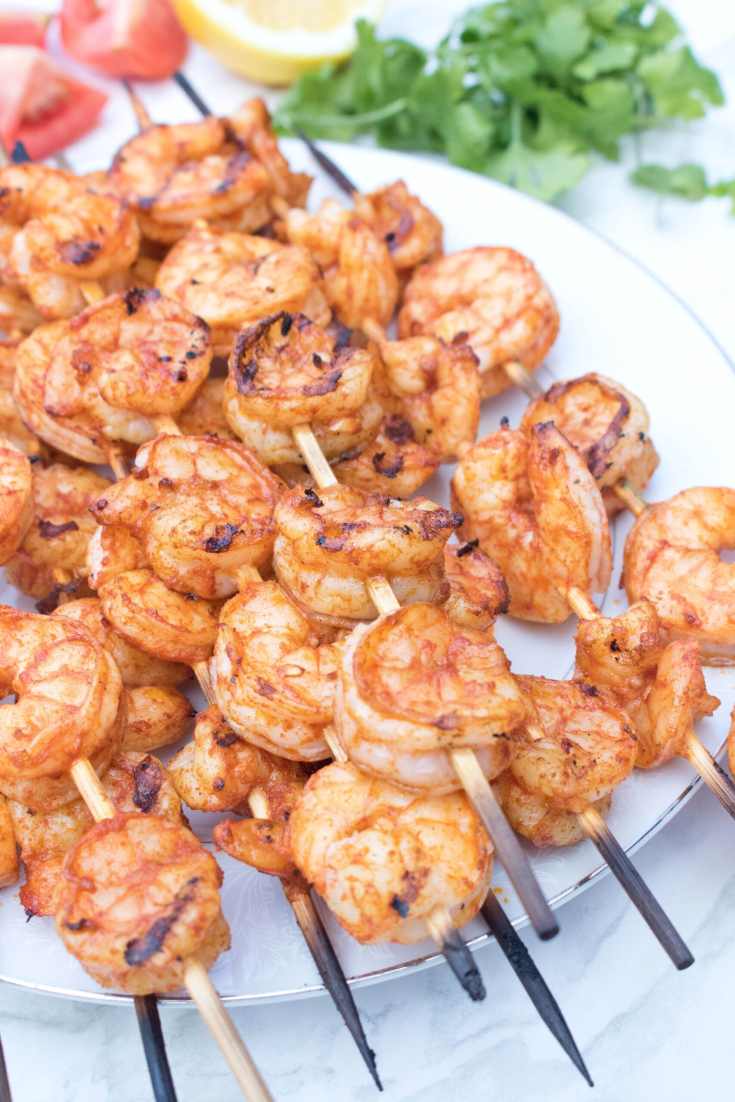 Image for 10 Minute Spicy Grilled Shrimp Skewers