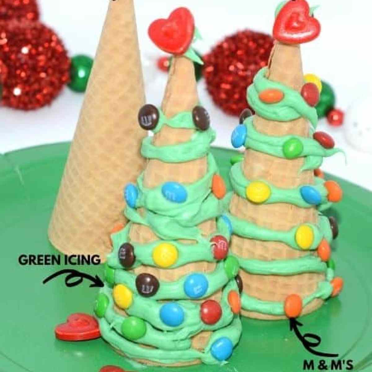 Christmas tree ice cream cone activity Ice cream cone Christmas tree