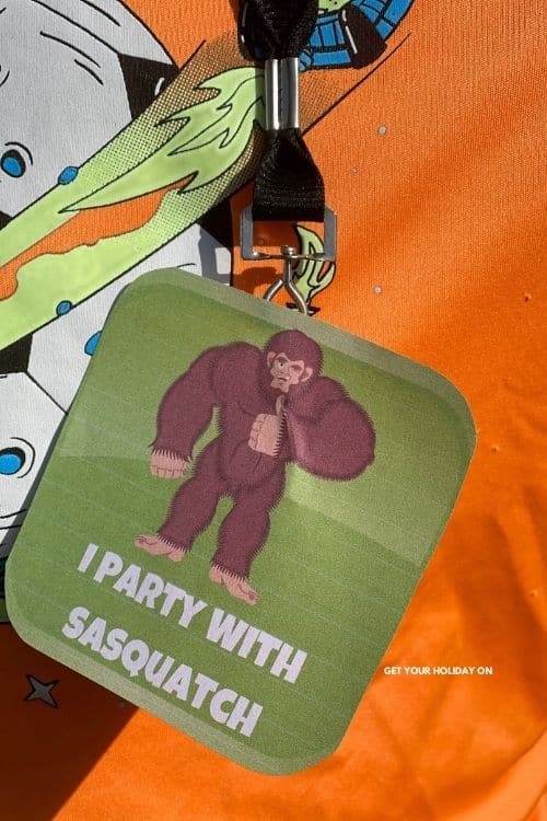 a kid wearing this I party with sasquatch printable.