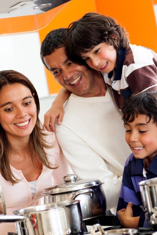Picture showing family dinner for a special day celebration idea!