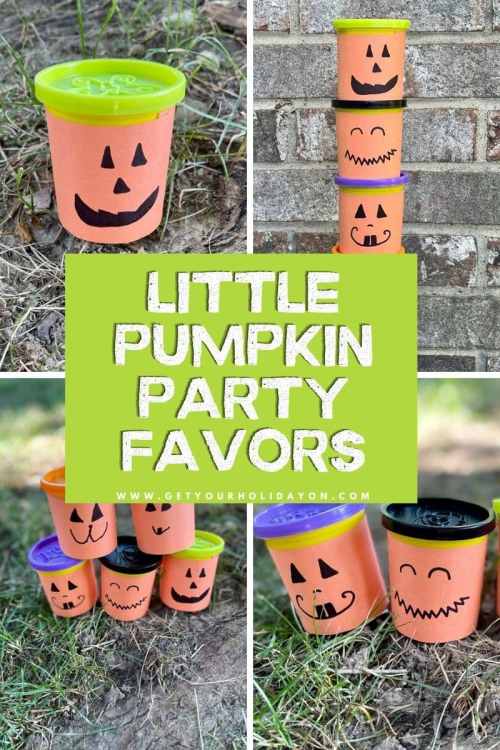 Little pumpkin party favors Little pumpkin party favors for Halloween.