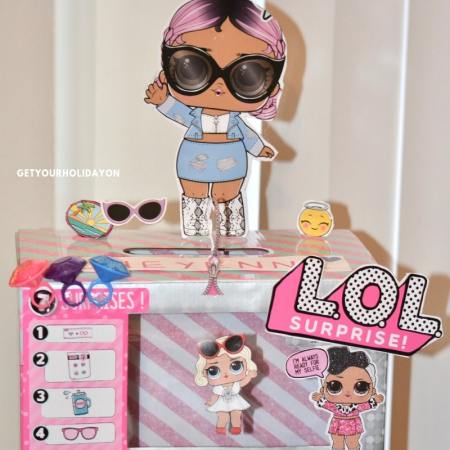 LOL doll Valentine Box | lol doll box diy | lol doll box frame #lol #loldoll #momlife #toys