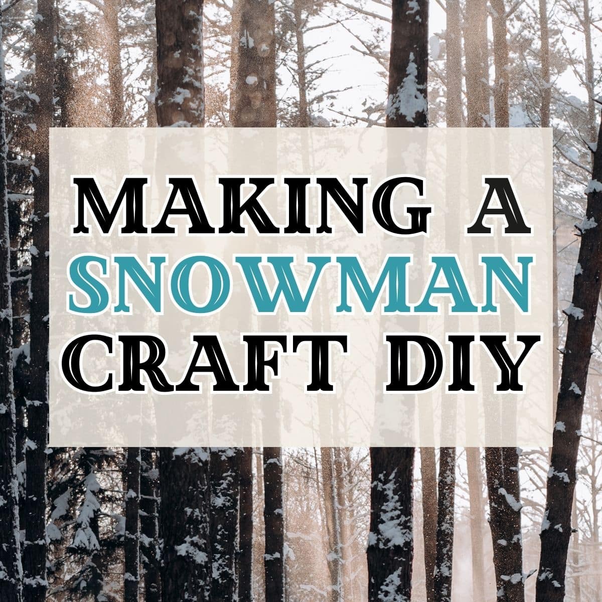 making a snowman craft diy out of recycle items such as branches and sticks