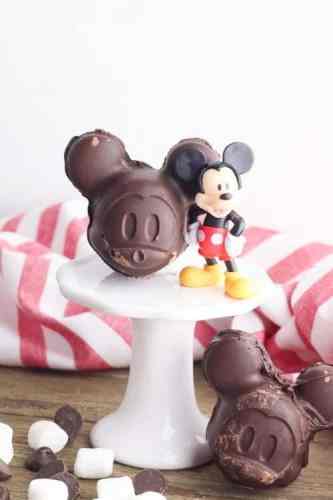 Mickey Mouse hot chocolate bombs that is Disney inspired.