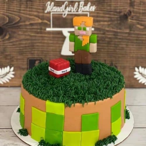 Minecraft cake