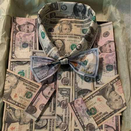 Ideas for dollar bills made a money shirt and better then a card box and fun gift.