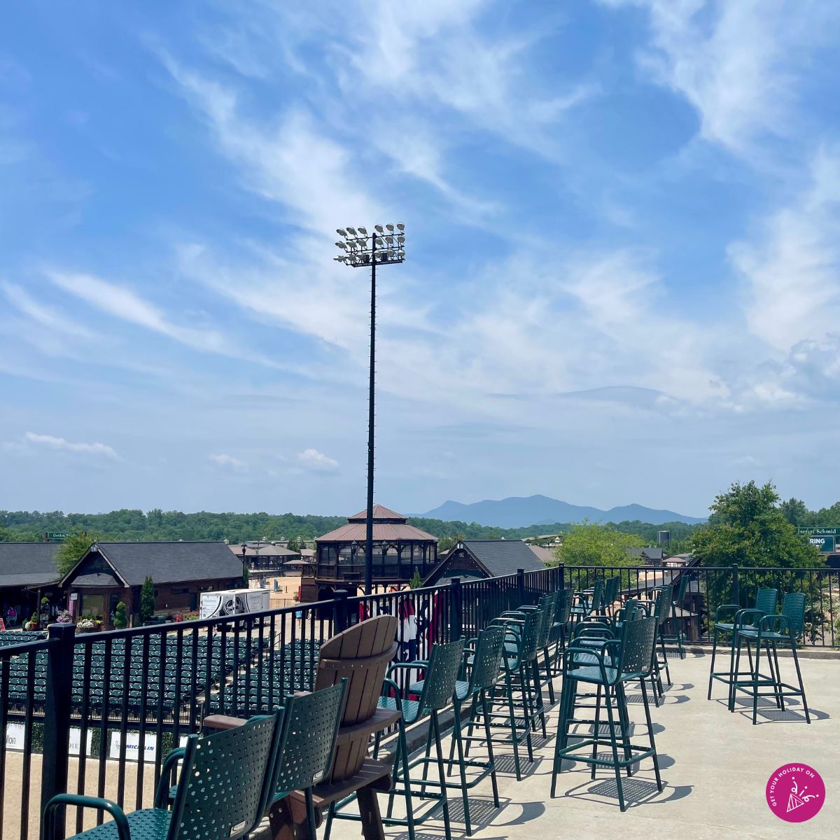 Tryon International Resort resort is located near the Blue Ridge Mountains, with a stunning backdrop