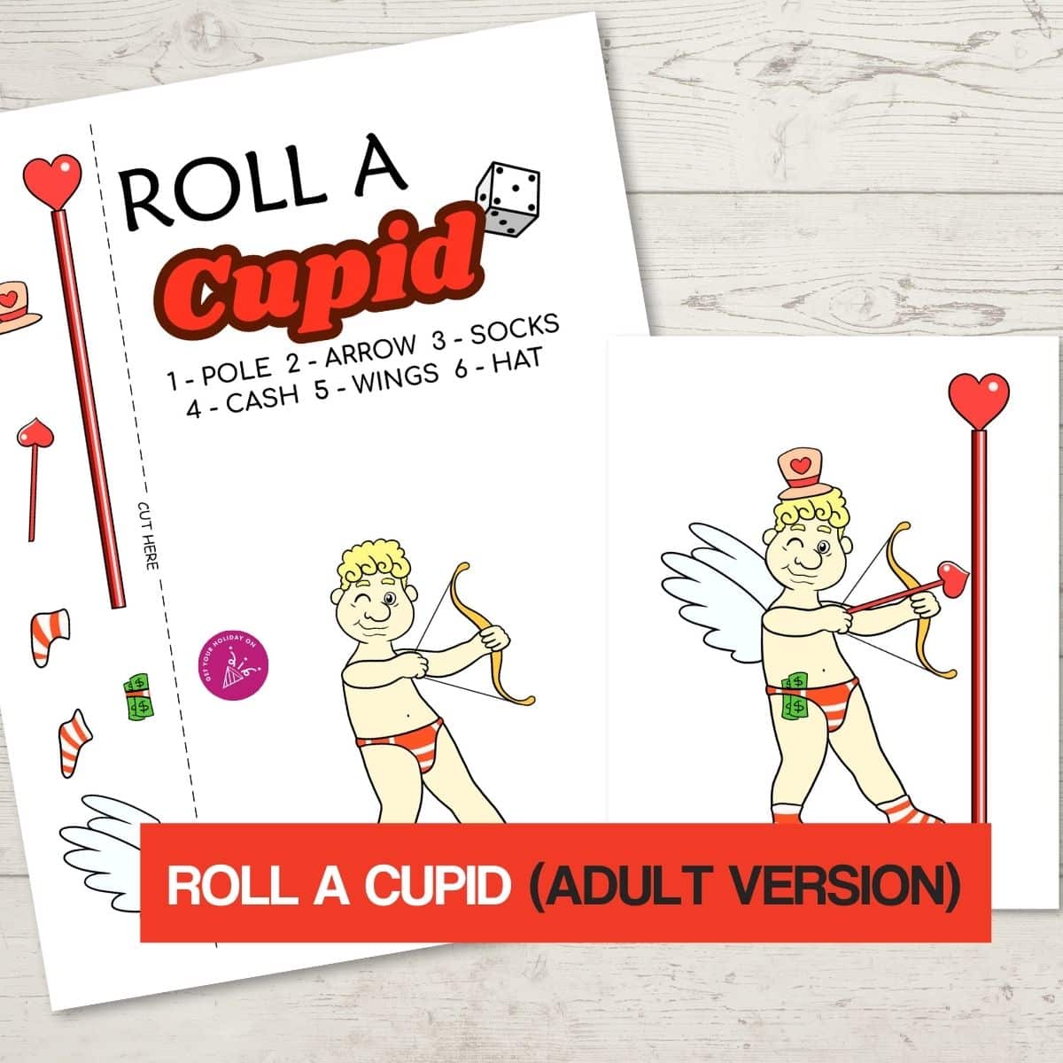 naughty cupid adult party game roll a cupid adult version naughty cupid party game