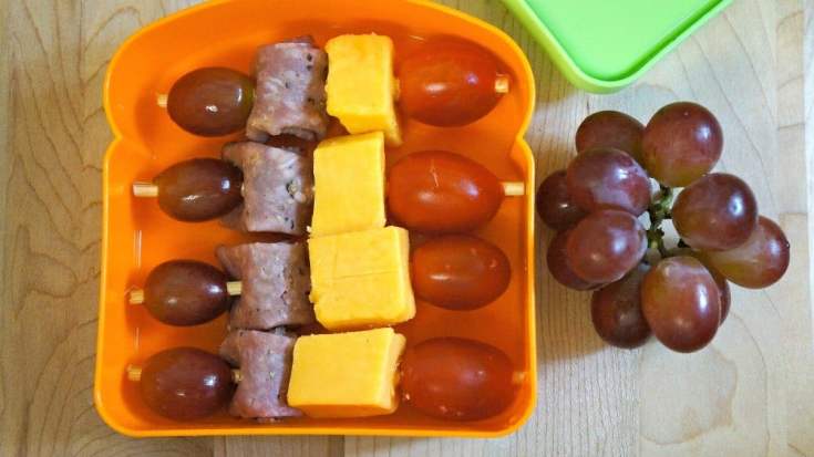 Image for Healthy School Lunch Ideas: Deli Kabobs With Oscar Mayer Old World Style Salami!