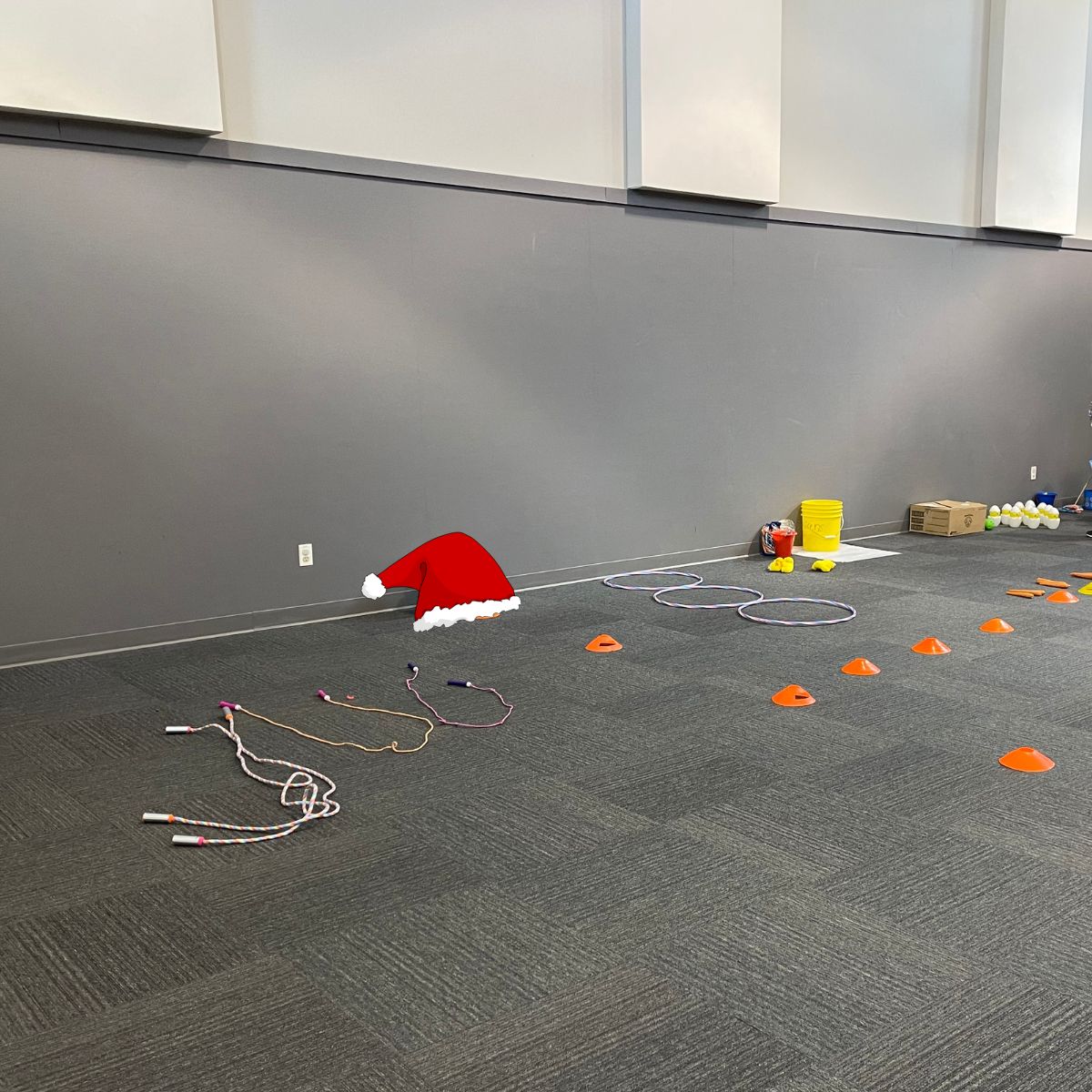 Santa hat game Santa challenge for a funny game for Christmas.