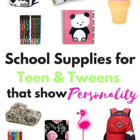 We have searched the internet high and low and found the coolest school supplies with personality on the web for tweens and teens! Items range from pencils to backpacks!