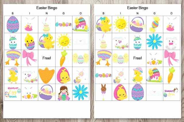 Image for Free Printable Easter Bingo (secular and religious versions!)