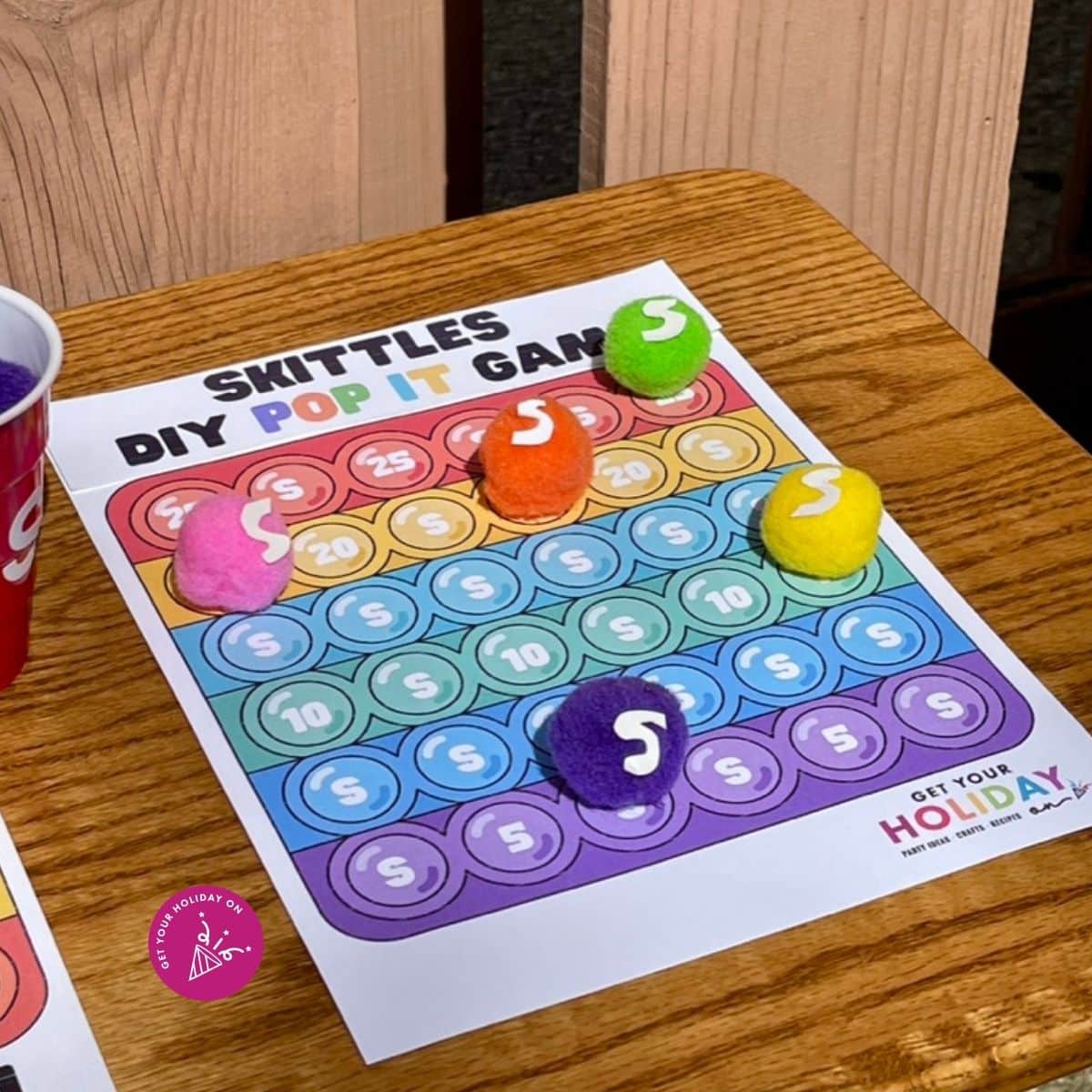 skittles board game skittles DIY pop it game
